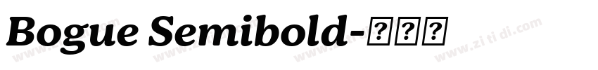 Bogue Semibold字体转换
